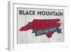 Black Mountain, North Carolina - on My Mind-Lantern Press-Framed Art Print