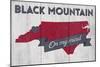 Black Mountain, North Carolina - on My Mind-Lantern Press-Mounted Art Print