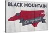 Black Mountain, North Carolina - on My Mind-Lantern Press-Stretched Canvas