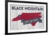 Black Mountain, North Carolina - on My Mind-Lantern Press-Framed Art Print