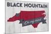 Black Mountain, North Carolina - on My Mind-Lantern Press-Mounted Art Print