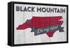 Black Mountain, North Carolina - on My Mind-Lantern Press-Framed Stretched Canvas