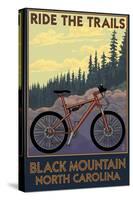 Black Mountain, North Carolina - Ride the Trails-Lantern Press-Stretched Canvas