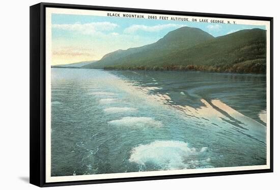 Black Mountain on Lake George, New York-null-Framed Stretched Canvas
