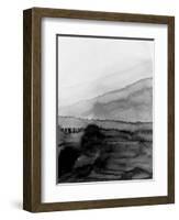 Black Mountains Watercolor-Hallie Clausen-Framed Art Print