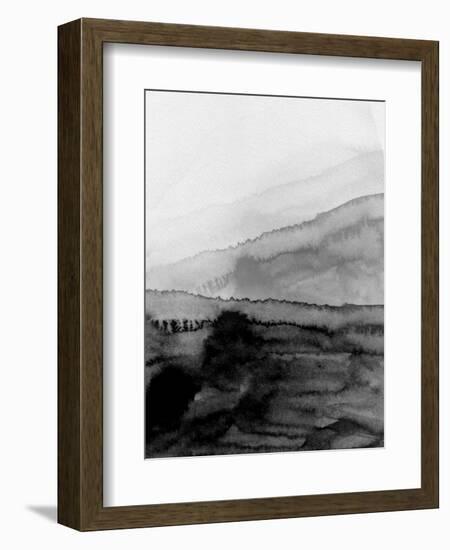 Black Mountains Watercolor-Hallie Clausen-Framed Art Print