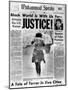 Black Muslim Newspaper, 'Muhammad Speaks', Emphasizes African Americans Abuse, Jul 5, 1963-null-Mounted Photo