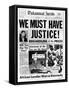 Black Muslim Newspaper, 'Muhammad Speaks', Emphasizes African Americans Abuse, Jun 21, 1963-null-Framed Stretched Canvas