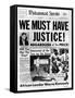 Black Muslim Newspaper, 'Muhammad Speaks', Emphasizes African Americans Abuse, Jun 21, 1963-null-Framed Stretched Canvas