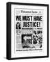 Black Muslim Newspaper, 'Muhammad Speaks', Emphasizes African Americans Abuse, Jun 21, 1963-null-Framed Photo