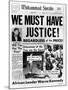 Black Muslim Newspaper, 'Muhammad Speaks', Emphasizes African Americans Abuse, Jun 21, 1963-null-Mounted Photo