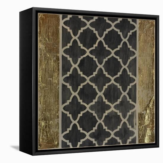 Black N' Gold I-LightBoxJournal-Framed Stretched Canvas