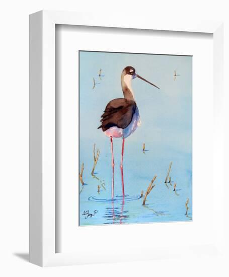 Black Neck Stilt III-Nancy LaBerge Muren-Framed Art Print