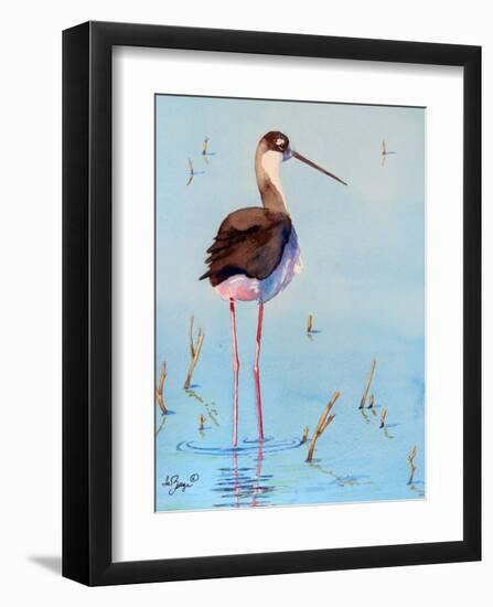 Black Neck Stilt III-Nancy LaBerge Muren-Framed Art Print