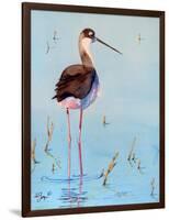 Black Neck Stilt III-Nancy LaBerge Muren-Framed Art Print