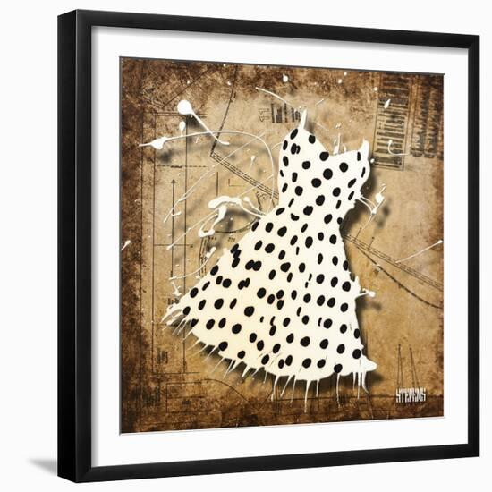 Black on White-Roderick E. Stevens-Framed Giclee Print