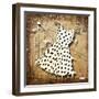 Black on White-Roderick E. Stevens-Framed Giclee Print