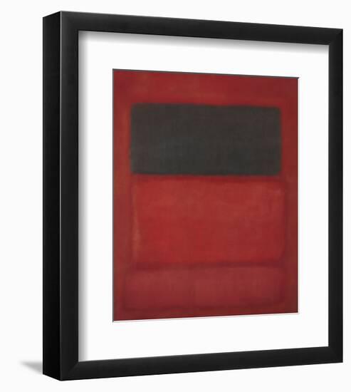 Black over Reds [Black on Red], 1957-Mark Rothko-Framed Art Print