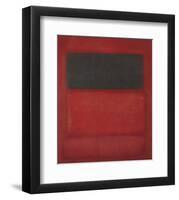 Black over Reds [Black on Red], 1957-Mark Rothko-Framed Art Print