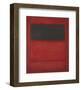 Black over Reds [Black on Red], 1957-Mark Rothko-Framed Art Print