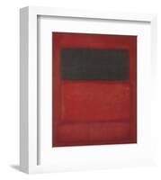 Black over Reds [Black on Red], 1957-Mark Rothko-Framed Art Print