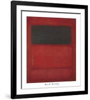 Black over Reds [Black on Red], 1957-Mark Rothko-Framed Art Print