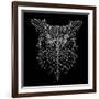 Black Owl Mesh-Lisa Kroll-Framed Art Print