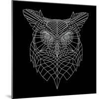 Black Owl Mesh-Lisa Kroll-Mounted Art Print