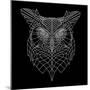 Black Owl Mesh-Lisa Kroll-Mounted Art Print