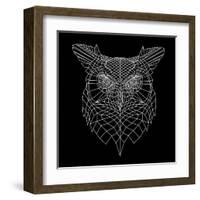 Black Owl Mesh-Lisa Kroll-Framed Art Print