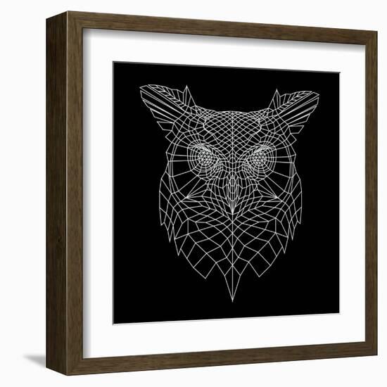 Black Owl Mesh-Lisa Kroll-Framed Art Print