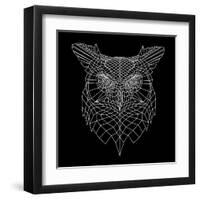 Black Owl Mesh-Lisa Kroll-Framed Art Print