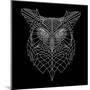 Black Owl Mesh-Lisa Kroll-Mounted Art Print