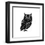 Black Owl Polygon-Lisa Kroll-Framed Art Print