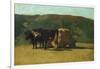 Black Oxen Pulling Wagon-Raffaello Sernesi-Framed Giclee Print