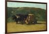 Black Oxen Pulling Wagon-Raffaello Sernesi-Framed Giclee Print