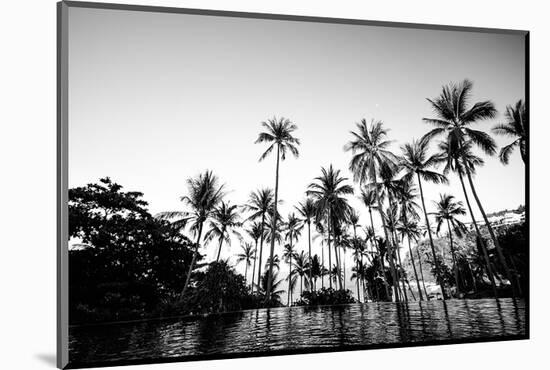 Black Palms on Samui island-null-Mounted Art Print