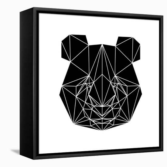 Black Panda-Lisa Kroll-Framed Stretched Canvas