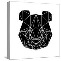 Black Panda-Lisa Kroll-Stretched Canvas