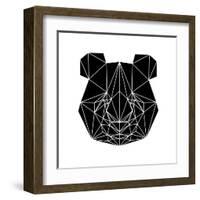 Black Panda-Lisa Kroll-Framed Art Print