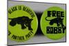 Black Panther Buttons-David J. Frent-Mounted Photographic Print