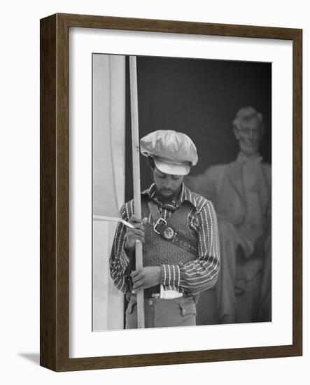 Black Panther Convention, Lincoln Memorial-Thomas J^ O'halloran-Framed Photo