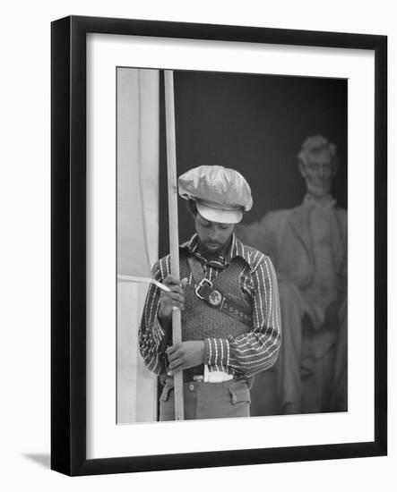 Black Panther Convention, Lincoln Memorial-Thomas J^ O'halloran-Framed Photo