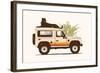 Black Panther on Car-Florent Bodart-Framed Giclee Print