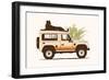 Black Panther on Car-Florent Bodart-Framed Giclee Print