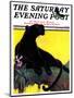 "Black Panther," Saturday Evening Post Cover, August 13, 1932-Lynn Bogue Hunt-Mounted Giclee Print