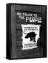 Black Panther Sign, 1970-null-Framed Stretched Canvas