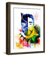 Black Panther Watercolor I-Jack Hunter-Framed Art Print