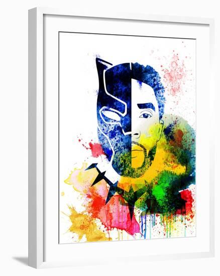 Black Panther Watercolor I-Jack Hunter-Framed Art Print