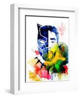 Black Panther Watercolor I-Jack Hunter-Framed Art Print